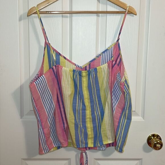 Lane Bryant Pastel Stripes Cotton Cami, 22 - Picture 6 of 7